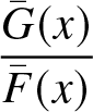 upper G bar left parenthesis x right parenthesis upper F bar left parenthesis x right parenthesis