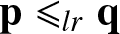 p less than or slanted equals lrq