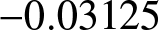 minus 0.03125