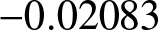 minus 0.02083