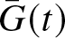 upper G bar left parenthesis t right parenthesis