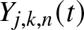 Yj comma k comma n left parenthesis t right parenthesis