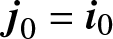 j 0 equals i 0