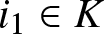 i 1 element of upper K