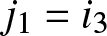 j 1 equals i 3