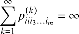sigma summation k equals 1 infinity piii 3 ellipsis im left parenthesis k right parenthesis equals infinity