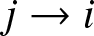 j right arrow i