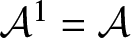 upper A 1 equals upper A