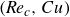 left parenthesis italic Re Subscript c Baseline comma upper C u right parenthesis