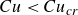 upper C u less than upper C u Subscript c r