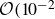 script upper O left parenthesis 10 Superscript negative 2