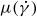 mu left parenthesis ModifyingAbove gamma With dot right parenthesis