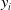 y Subscript i
