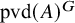 pvd left parenthesis upper A right parenthesis Superscript upper G