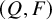 left parenthesis upper Q comma upper F right parenthesis