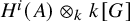upper H Superscript i Baseline left parenthesis upper A right parenthesis circled times Subscript k Baseline k left bracket upper G right bracket