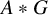 upper A asterisk upper G
