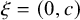 xi equals left parenthesis 0 comma c right parenthesis