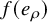 f left parenthesis e Subscript rho Baseline right parenthesis