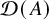 script upper D left parenthesis upper A right parenthesis