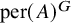 per left parenthesis upper A right parenthesis Superscript upper G