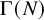 normal upper Gamma left parenthesis upper N right parenthesis