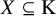 upper X subset of or equal to normal upper K