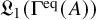 German upper L 1 left parenthesis normal upper Gamma Superscript eq Baseline left parenthesis upper A right parenthesis right parenthesis