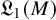 German upper L 1 left parenthesis upper M right parenthesis