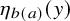 eta Subscript b left parenthesis a right parenthesis Baseline left parenthesis y right parenthesis