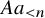 upper A a Subscript less than n