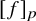 left bracket f right bracket Subscript p