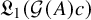 German upper L 1 left parenthesis script upper G left parenthesis upper A right parenthesis c right parenthesis