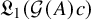 German upper L 1 left parenthesis script upper G left parenthesis upper A right parenthesis c right parenthesis