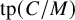 tp left parenthesis upper C divided by upper M right parenthesis