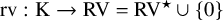 rv colon normal upper K right arrow upper R upper V equals upper R upper V Superscript star Baseline union StartSet 0 EndSet