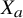 upper X Subscript a