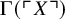 normal upper Gamma left parenthesis top left corner upper X top right corner right parenthesis