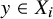 y element of upper X Subscript i