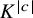 upper K Superscript StartAbsoluteValue c EndAbsoluteValue