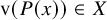 normal v left parenthesis upper P left parenthesis x right parenthesis right parenthesis element of upper X