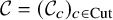 script upper C equals left parenthesis script upper C Subscript c Baseline right parenthesis Subscript c element of upper C u t