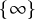 StartSet infinity EndSet