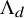 normal upper Lamda Subscript d