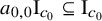 a Subscript 0 comma 0 Baseline normal upper I Subscript c 0 Baseline subset of or equal to normal upper I Subscript c 0