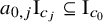 a Subscript 0 comma j Baseline normal upper I Subscript c Sub Subscript j Baseline subset of or equal to normal upper I Subscript c 0