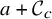 a plus script upper C Subscript c