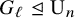 upper G Subscript script l Baseline normal subgroup of or equal to normal upper U Subscript n
