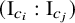 left parenthesis normal upper I Subscript c Sub Subscript i Subscript Baseline colon normal upper I Subscript c Sub Subscript j Subscript Baseline right parenthesis