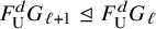 upper F Subscript normal upper U Superscript d Baseline upper G Subscript script l plus 1 Baseline normal subgroup of or equal to upper F Subscript normal upper U Superscript d Baseline upper G Subscript script l